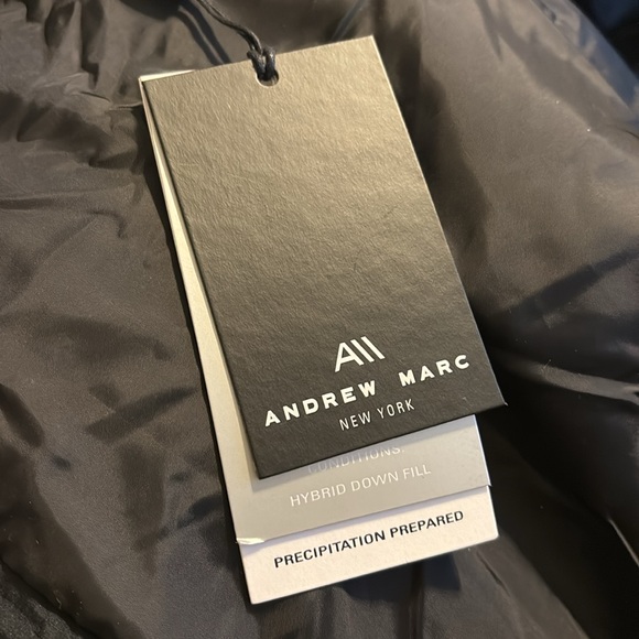 Andrew Marc New York Gattaca Black Parka Puffer Coat With Detachable Hood XL NWT - Picture 11 of 15